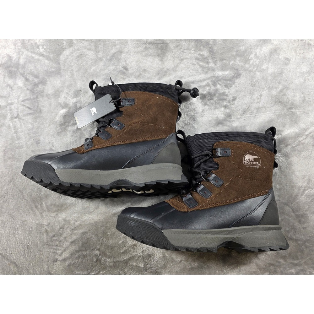Sorel Scout 87 XT WP Men 10 Tobacco Black Waterproof Insulated Winter‎ Boots NEW